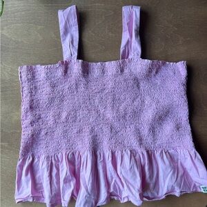 Lucy & Yak Smocked Tank Top